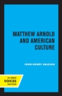 Image for Matthew Arnold and American Culture