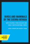 Image for Birds and Mammals of the Sierra Nevada