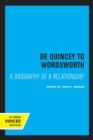 Image for De Quincey to Wordsworth