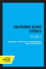 Image for California Slavic studiesVolume V