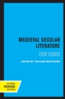 Image for Medieval Secular Literature