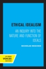 Image for Ethical Idealism