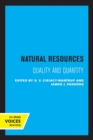 Image for Natural resources  : quality and quantity