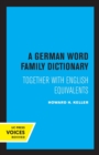 Image for A German Word Family Dictionary