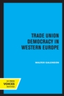 Image for Trade Union Democracy in Western Europe