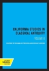 Image for California Studies in Classical Antiquity, Volume 6