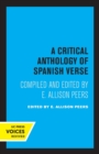 Image for A Critical Anthology of Spanish Verse