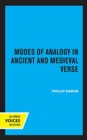 Image for Modes of analogy in ancient and medieval verse