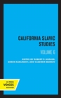 Image for California Slavic studiesVolume VI