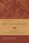 Image for Ben cao gang muVolume III,: Mountain herbs, fragrant herbs
