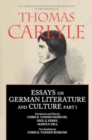 Image for Essays on German Literature and Culture Part I
