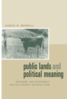 Image for Public lands and political meaning: ranchers, the government, and the property between them