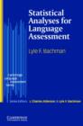 Image for Statistical analysis for language assessment