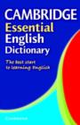 Image for Cambridge Essential English Dictionary