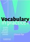 Image for Vocabulary in practice 1  : 30 units of self-study vocabulary exercises with tests