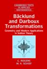 Image for Backlund and Darboux Transformations