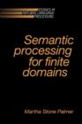 Image for Semantic Processing for Finite Domains