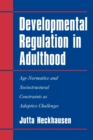 Image for Developmental Regulation in Adulthood