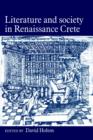 Image for Literature and society in Renaissance Crete