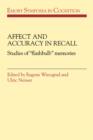 Image for Affect and accuracy in recall  : studies of &quot;flashbulb&quot; memories