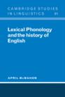Image for Lexical Phonology and the History of English