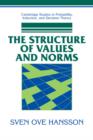 Image for The Structure of Values and Norms