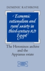 Image for Economic Rationalism and Rural Society in Third-Century AD Egypt