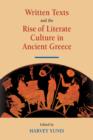 Image for Written texts and the rise of literate culture in Ancient Greece