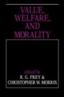 Image for Value, Welfare, and Morality