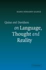 Image for Quine and Davidson on Language, Thought and Reality