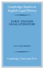 Image for Early English Legal Literature