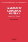 Image for Handbook of categorical algebraVol. 3: Sheaf theory