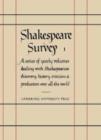Image for Shakespeare Survey: Volume 1, Shakespeare and his Stage