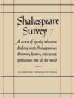 Image for Shakespeare Survey: Volume 7, Style and Language