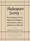 Image for Shakespeare Survey With Index 1-10: Volume 11, The Last Plays