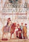 Image for European Union Law Updating Supplement : Text and Materials