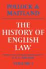 Image for The History of English Law: Volume 1 : Before the Time of Edward I