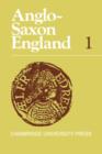 Image for Anglo-Saxon England: Volume 1