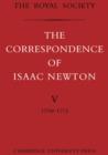 Image for The correspondence of Isaac NewtonVol. 5: 1709-1713