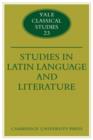 Image for Studies Latin Language and Literature