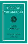 Image for Persian Vocabulary