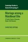 Image for Marriage among a matrilineal elite  : a family study of Ghanaian senior civil servants