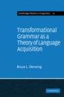Image for Transformational Grammar as a Theory of Language Acquisition