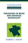 Image for Paradoxes of belief and strategic rationality
