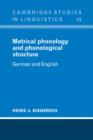 Image for Metrical Phonology and Phonological Structure