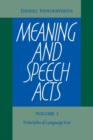 Image for Meaning and Speech Acts 2 Volume Paperback Set