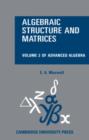 Image for Algebraic structure and matricesBook 2