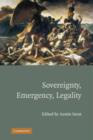 Image for Sovereignty, Emergency, Legality