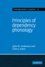 Image for Principles of dependency phonology