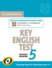 Image for Cambridge Key English Test 5 Student&#39;s Book without answers